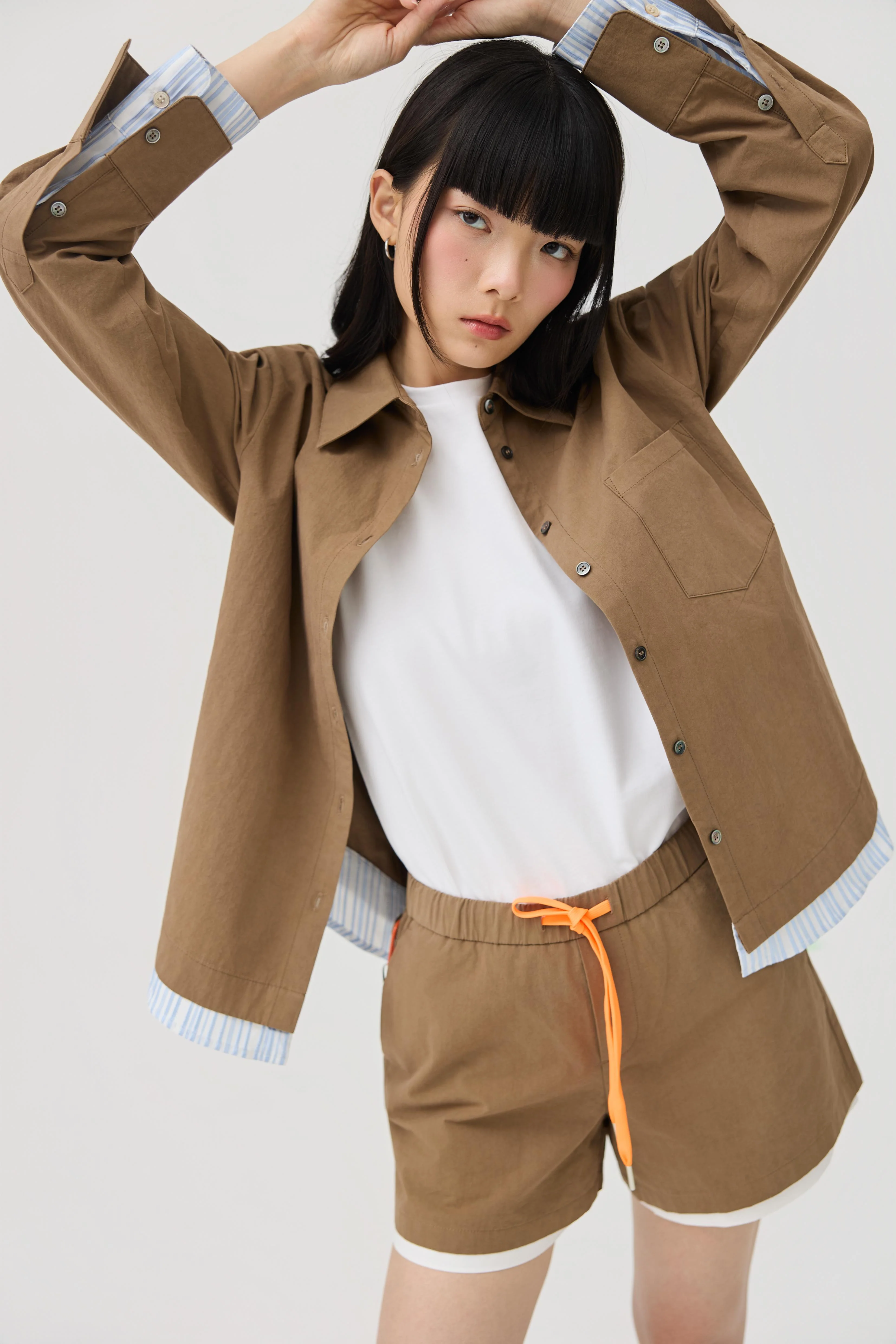 3EIGHTH | Futae Shorts In Sandstone - Image 7