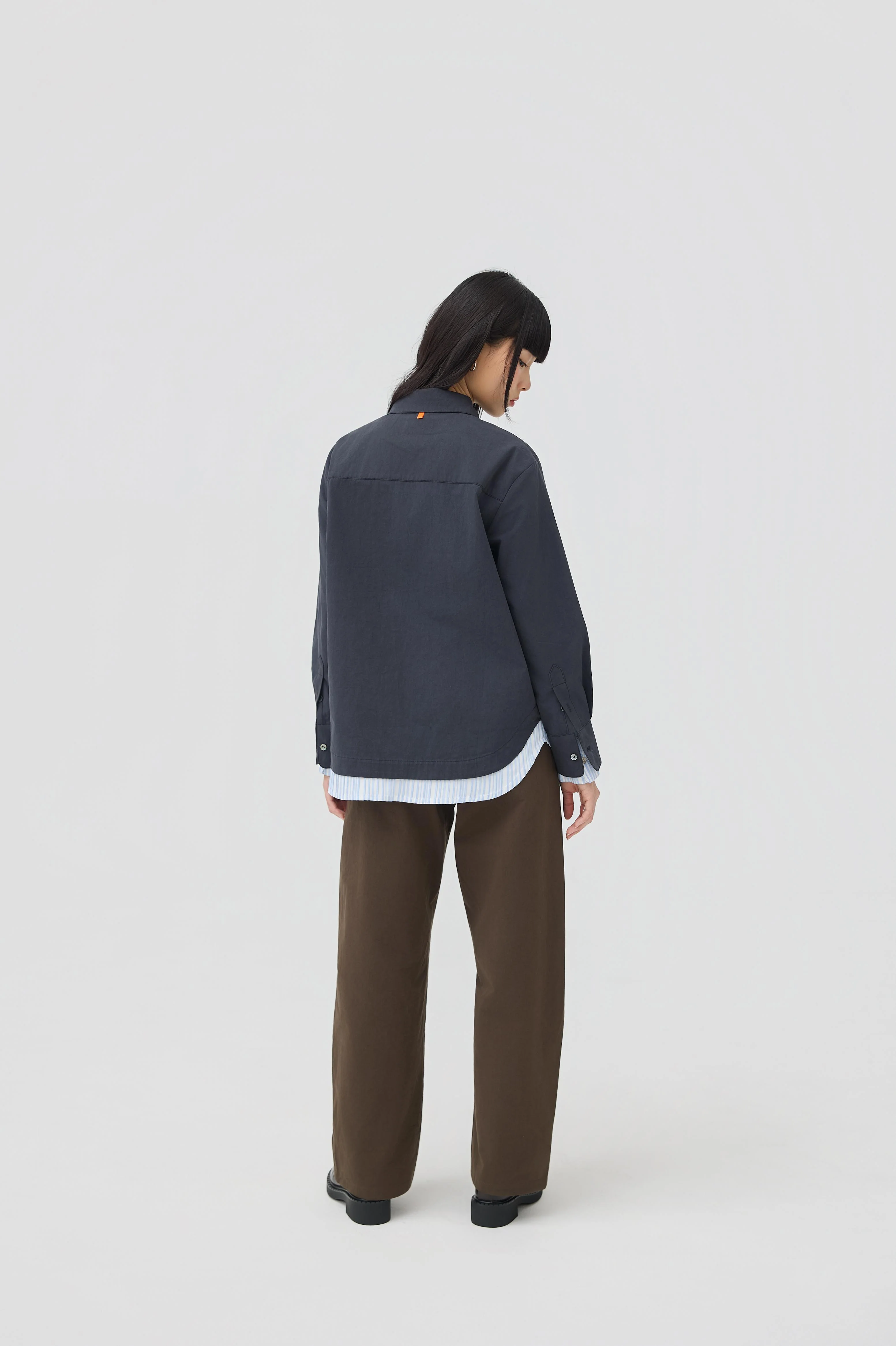 3EIGHTH | Kasane Shirt In Ink Navy - Image 4