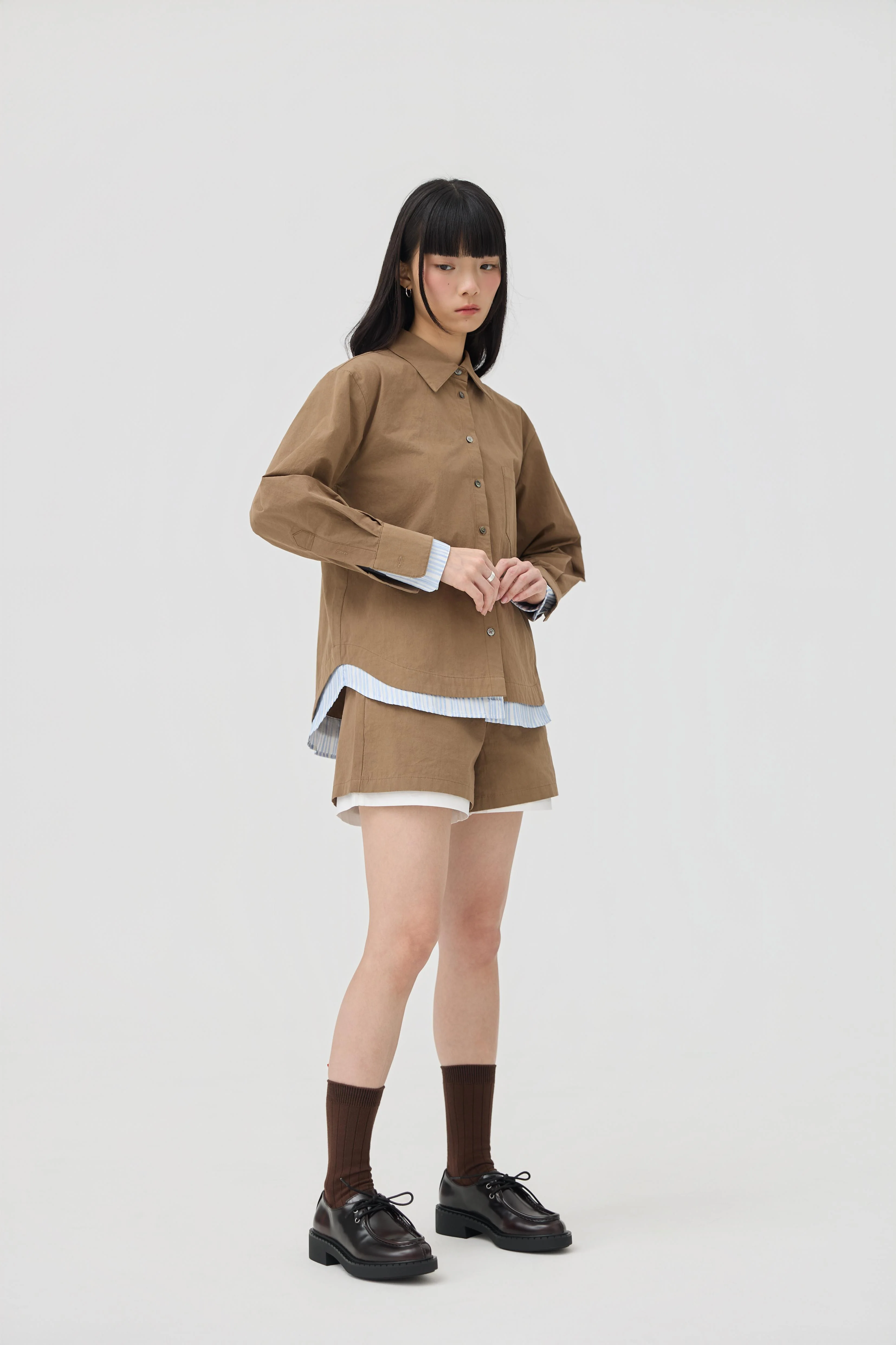 3EIGHTH | Kasane Shirt In Sandstone - Image 5