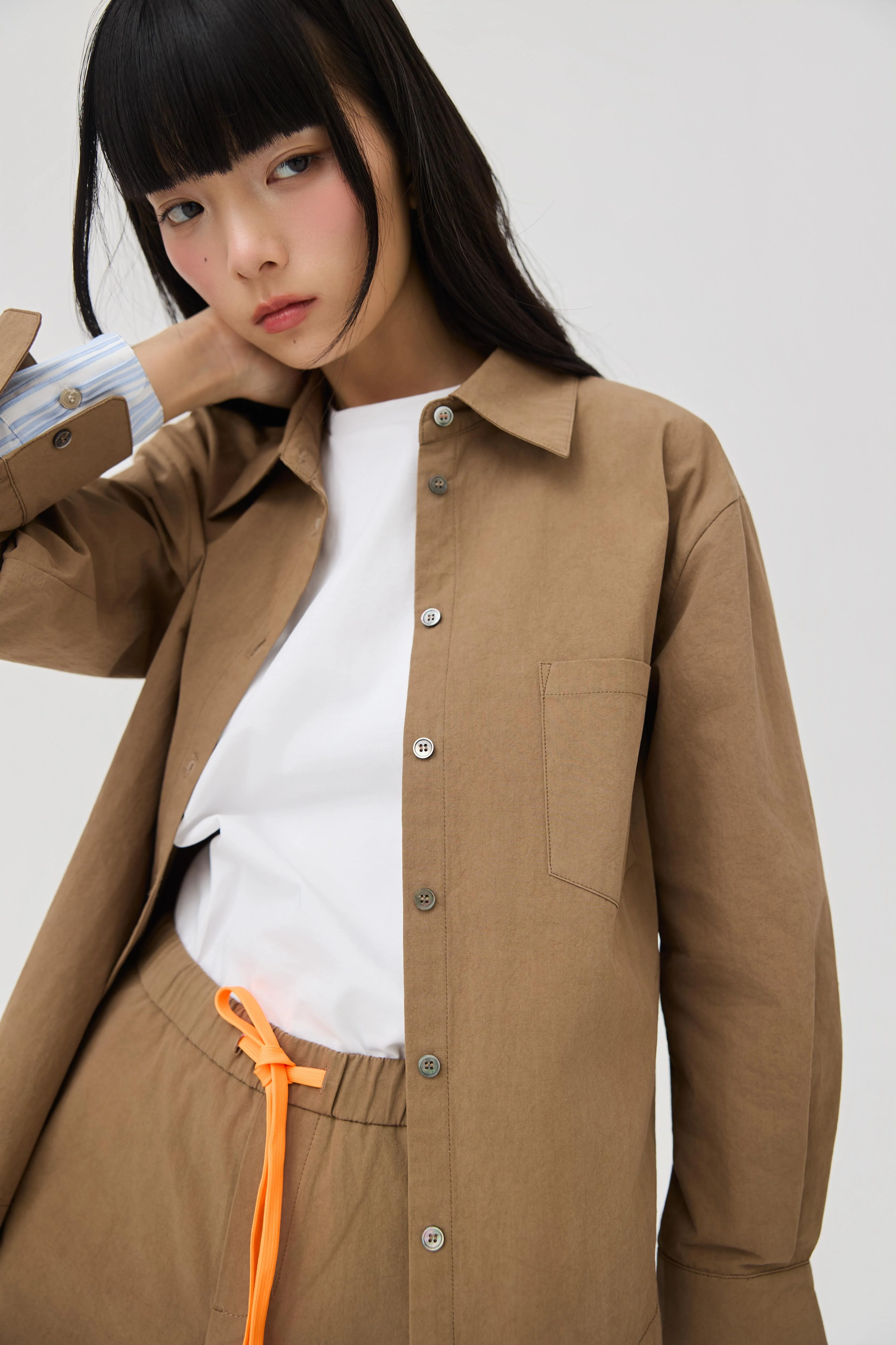 3EIGHTH | Kasane Shirt In Sandstone - Image 7