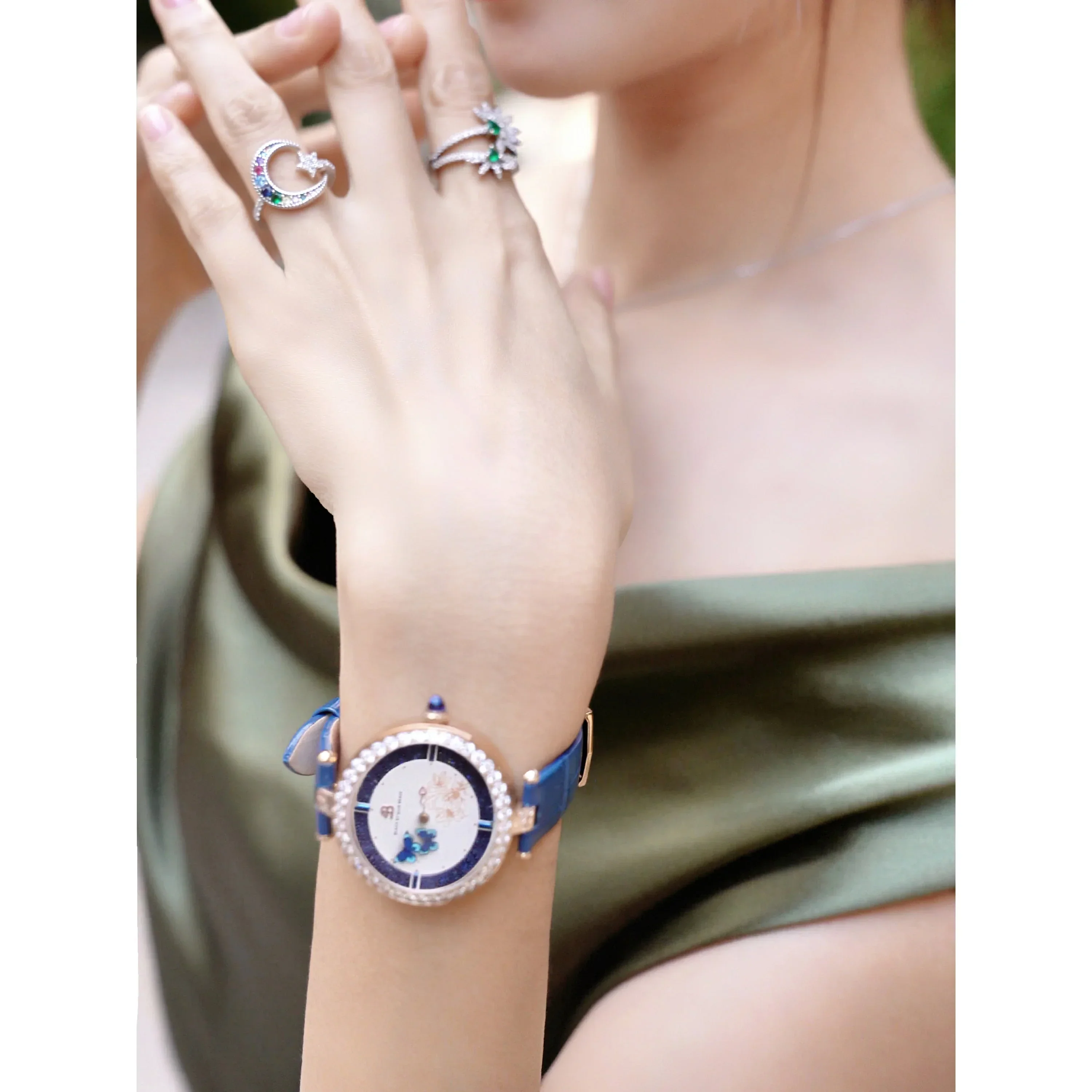 BLACK BY BLUE BRAVE | Butterfly Lovers Watch (34MM) - Image 10