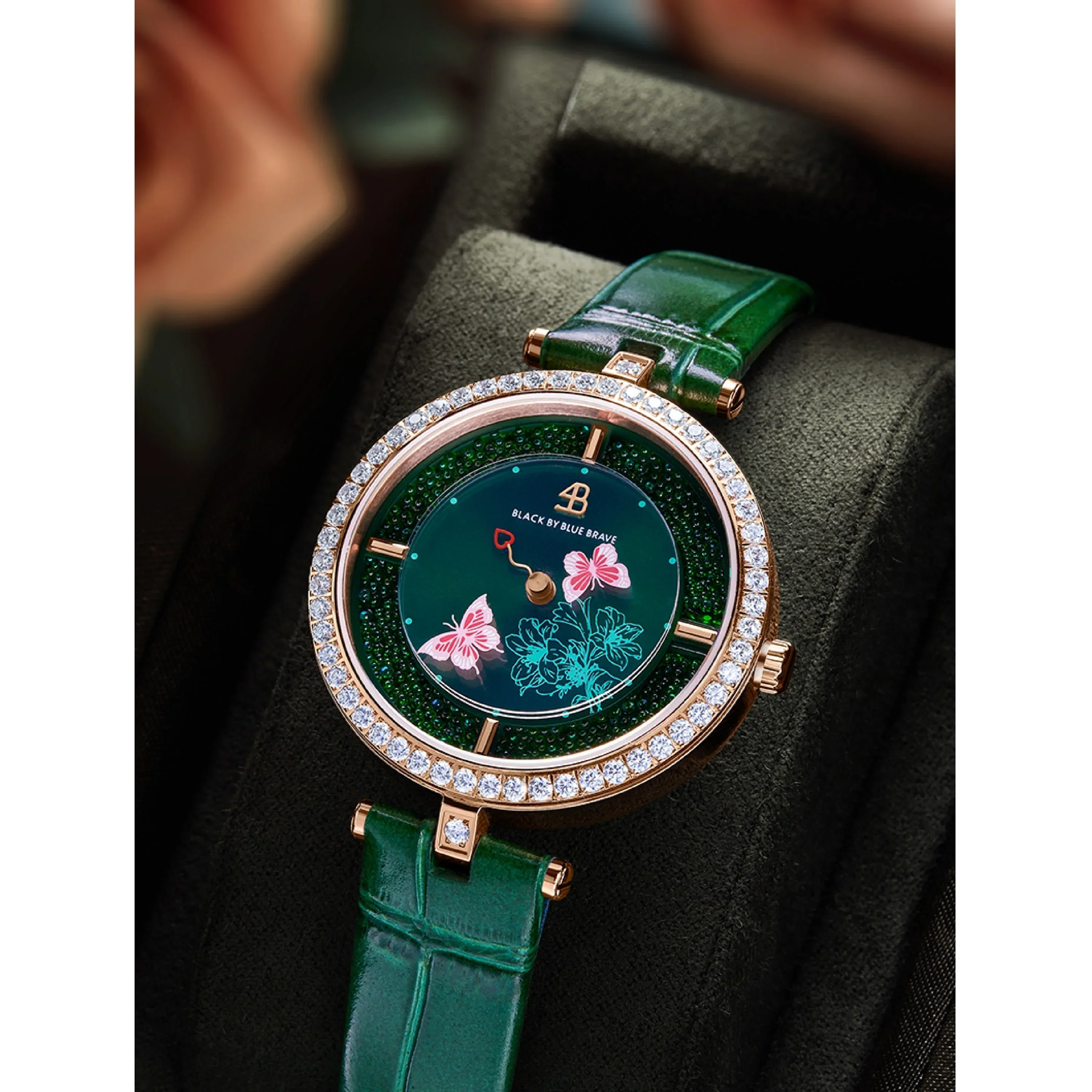 BLACK BY BLUE BRAVE | Butterfly Lovers Watch (34MM) - Image 3