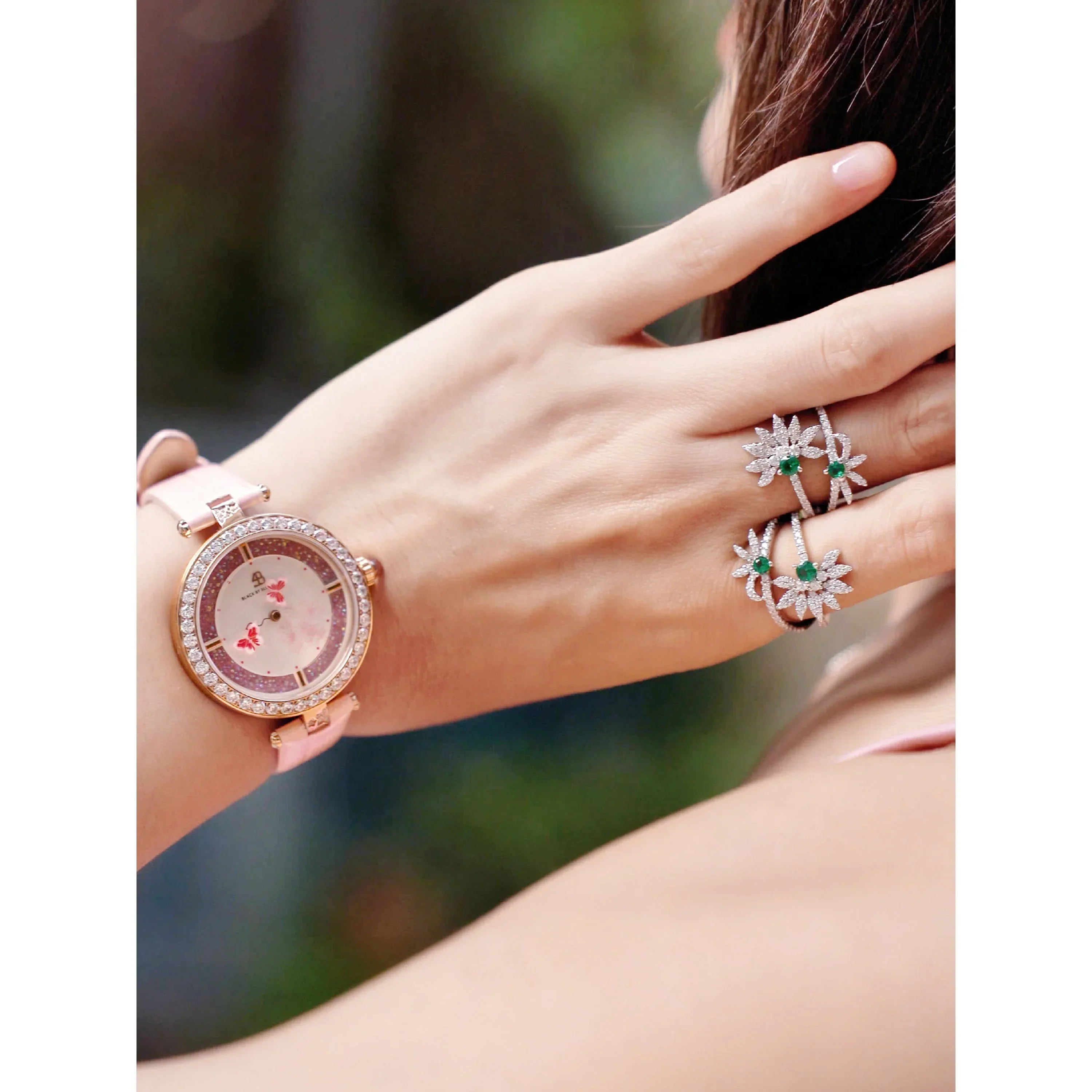 BLACK BY BLUE BRAVE | Butterfly Lovers Watch (34MM) - Image 7