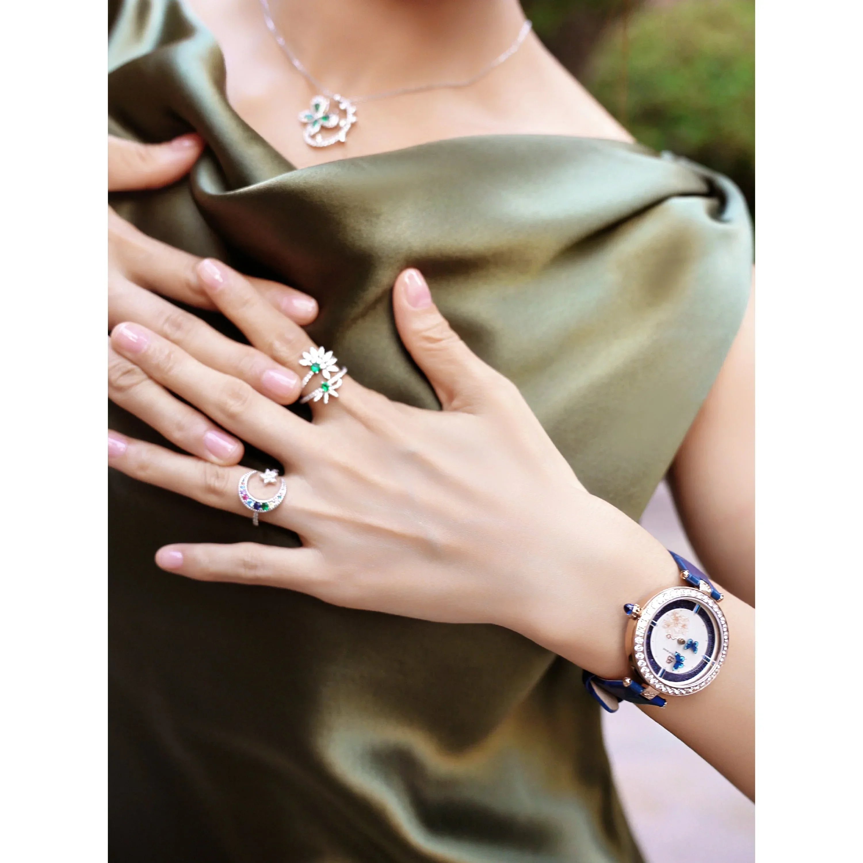 BLACK BY BLUE BRAVE | Butterfly Lovers Watch (34MM) - Image 8