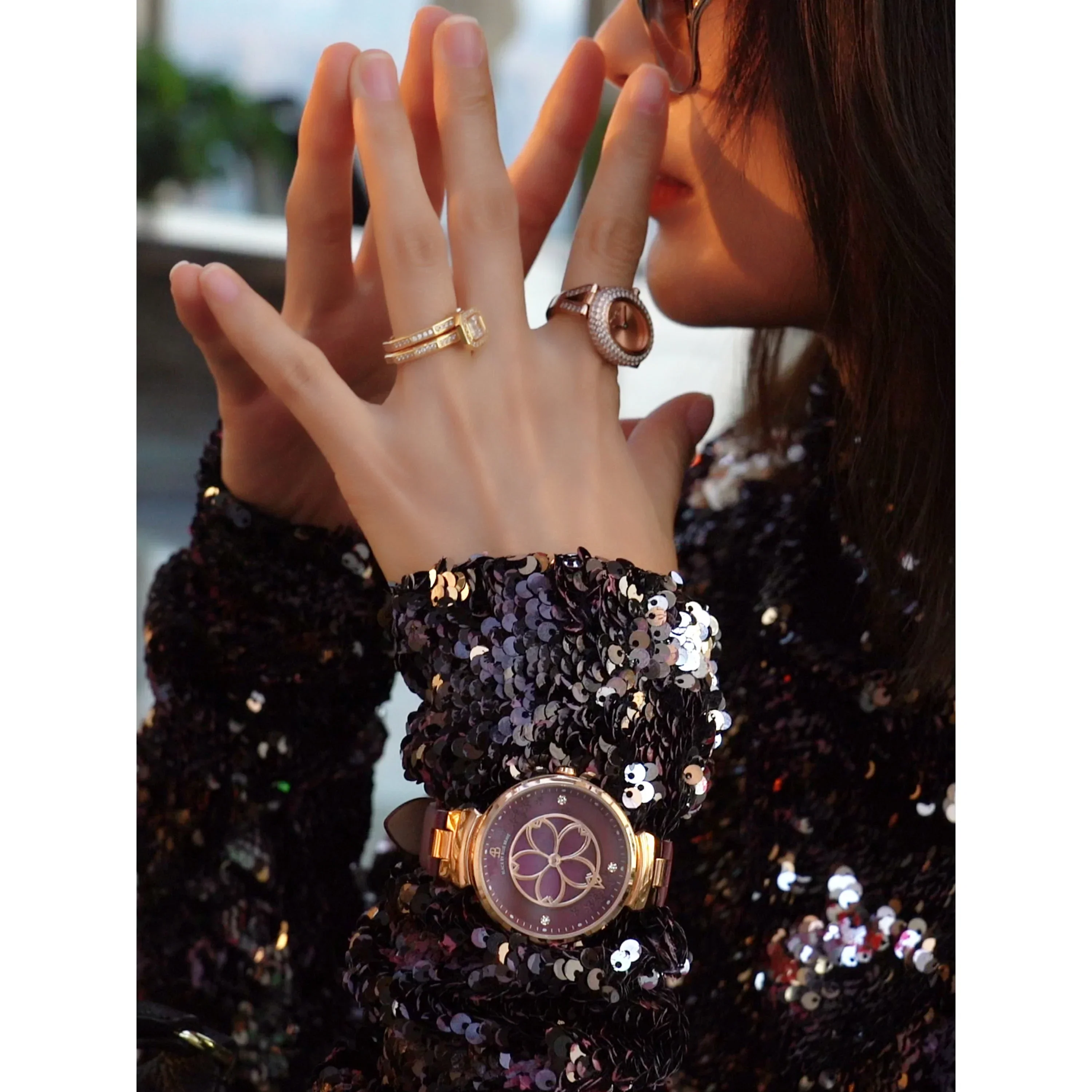 BLACK BY BLUE BRAVE | Cherry Blossom Bracelet Watch (32MM) - Image 14
