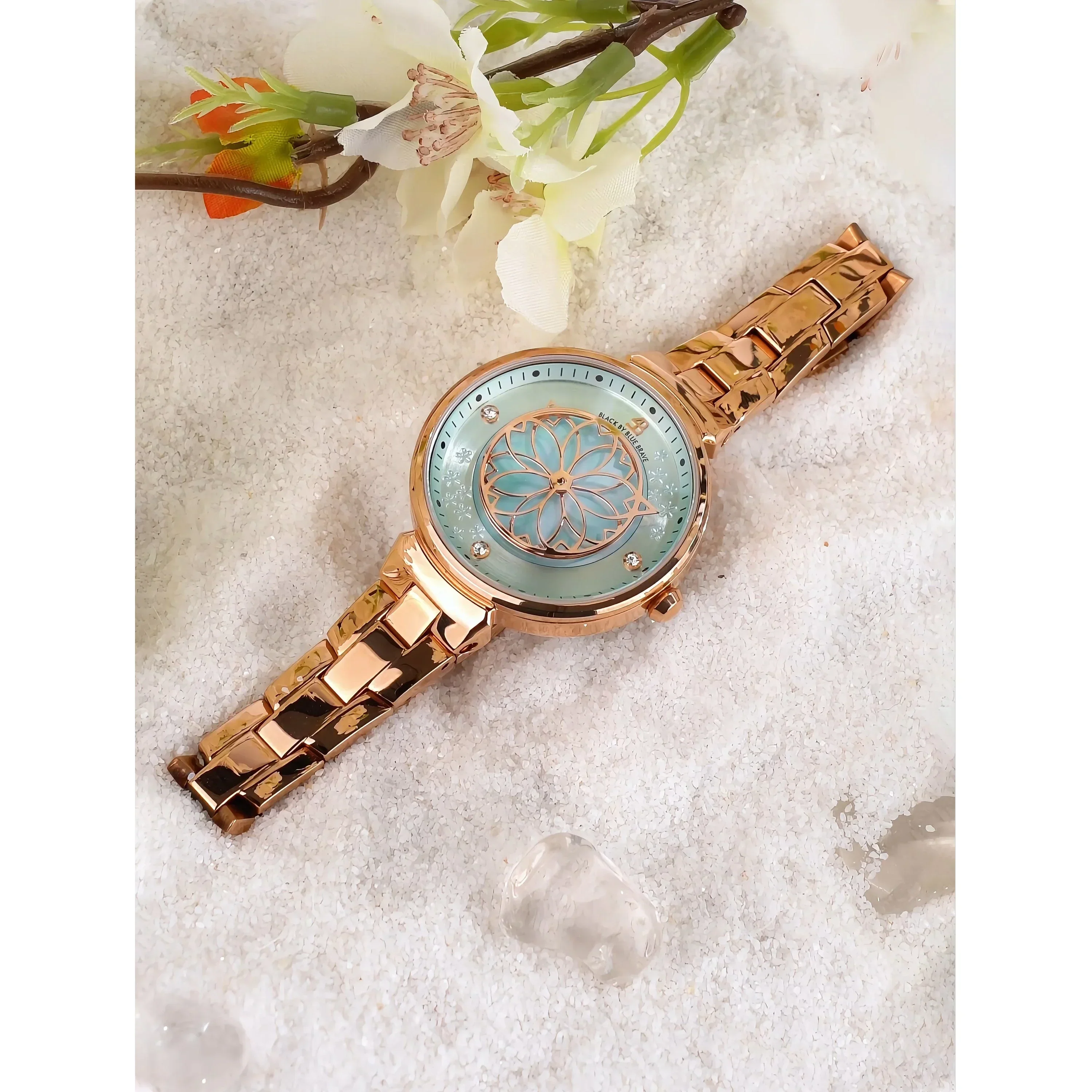 BLACK BY BLUE BRAVE | Cherry Blossom Bracelet Watch (32MM) - Image 3