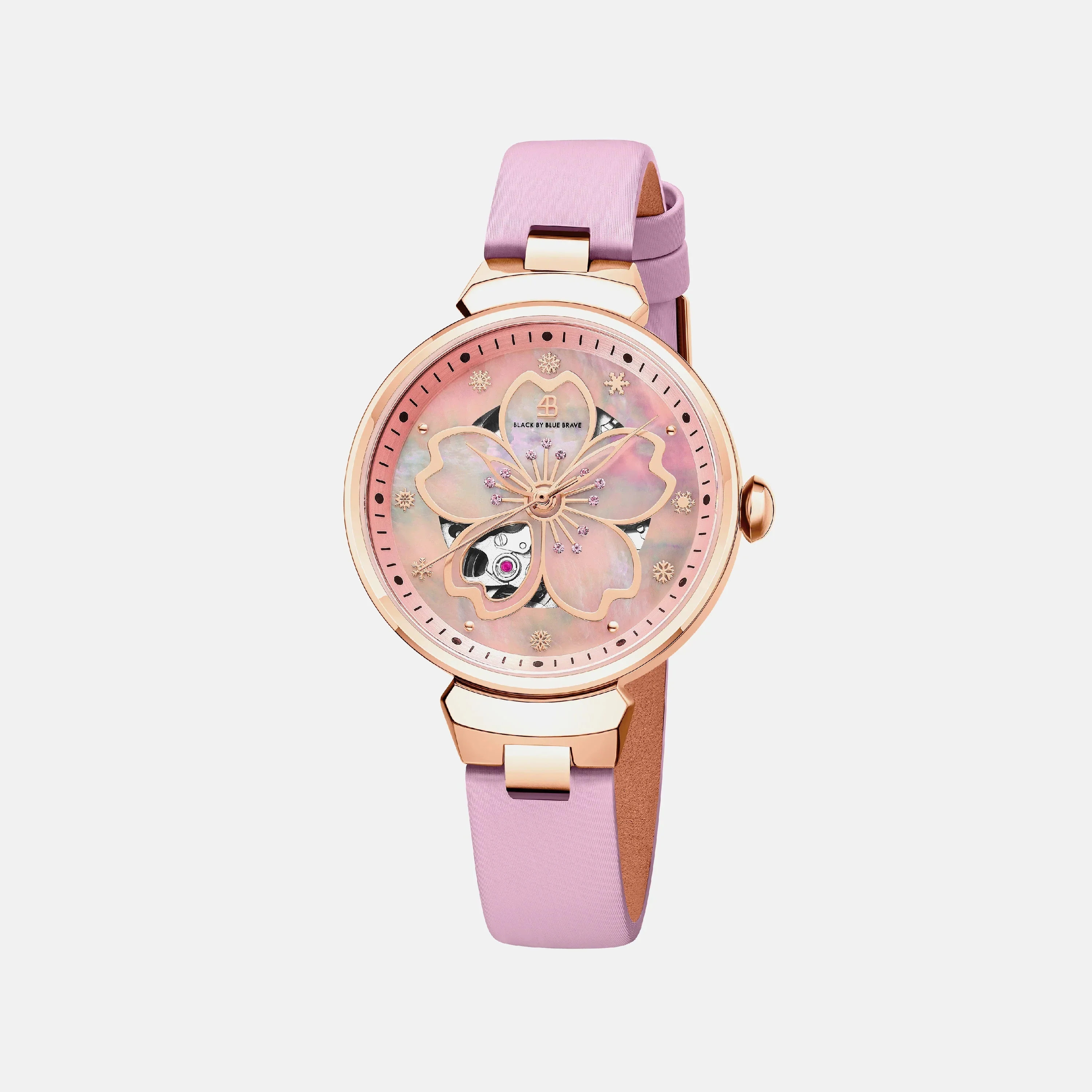 BLACK BY BLUE BRAVE | Cherry Blossom Automatic Blue Watch 36mm - Image 7