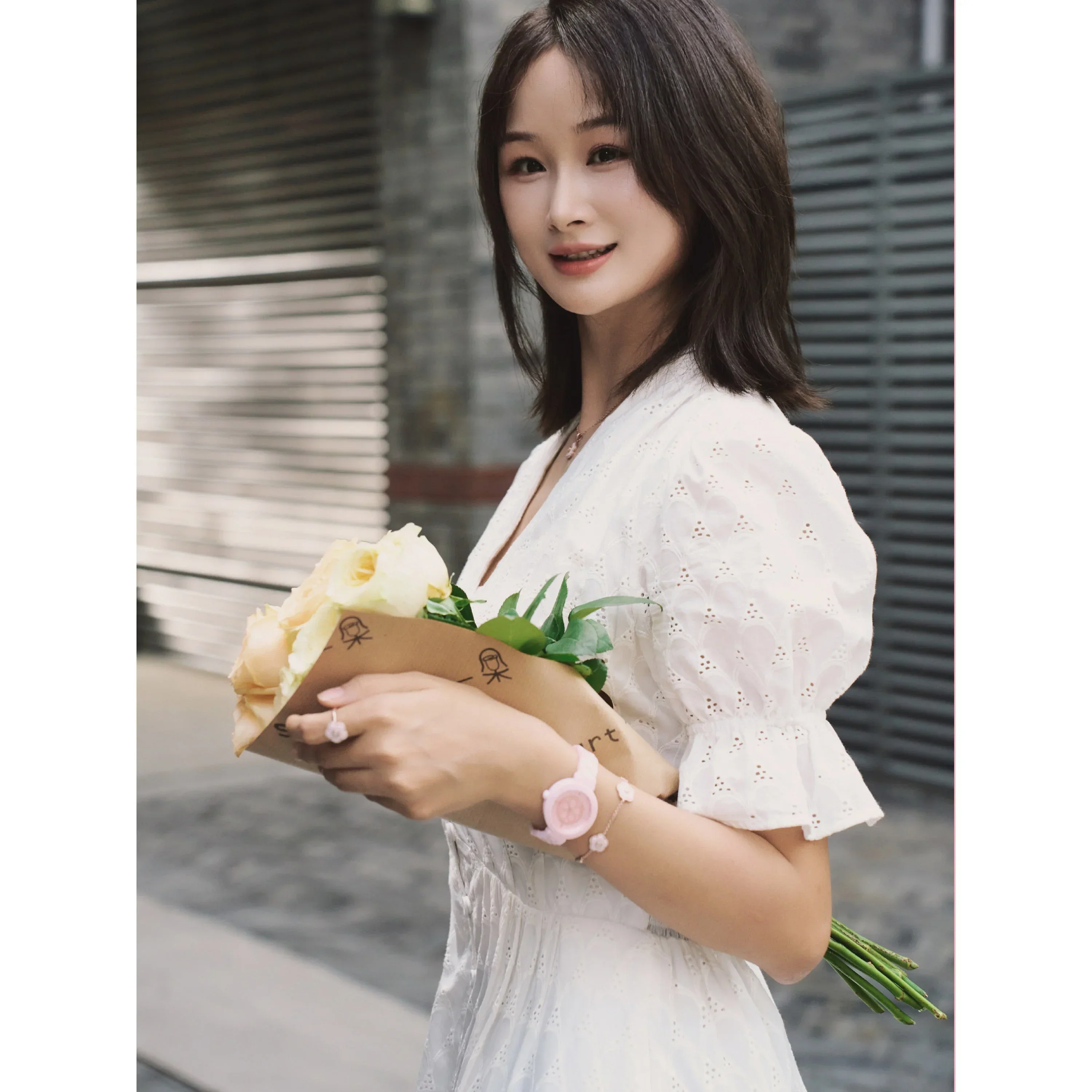 BLACK BY BLUE BRAVE | Cherry Blossom Ceramic Watch (34MM) - Image 4