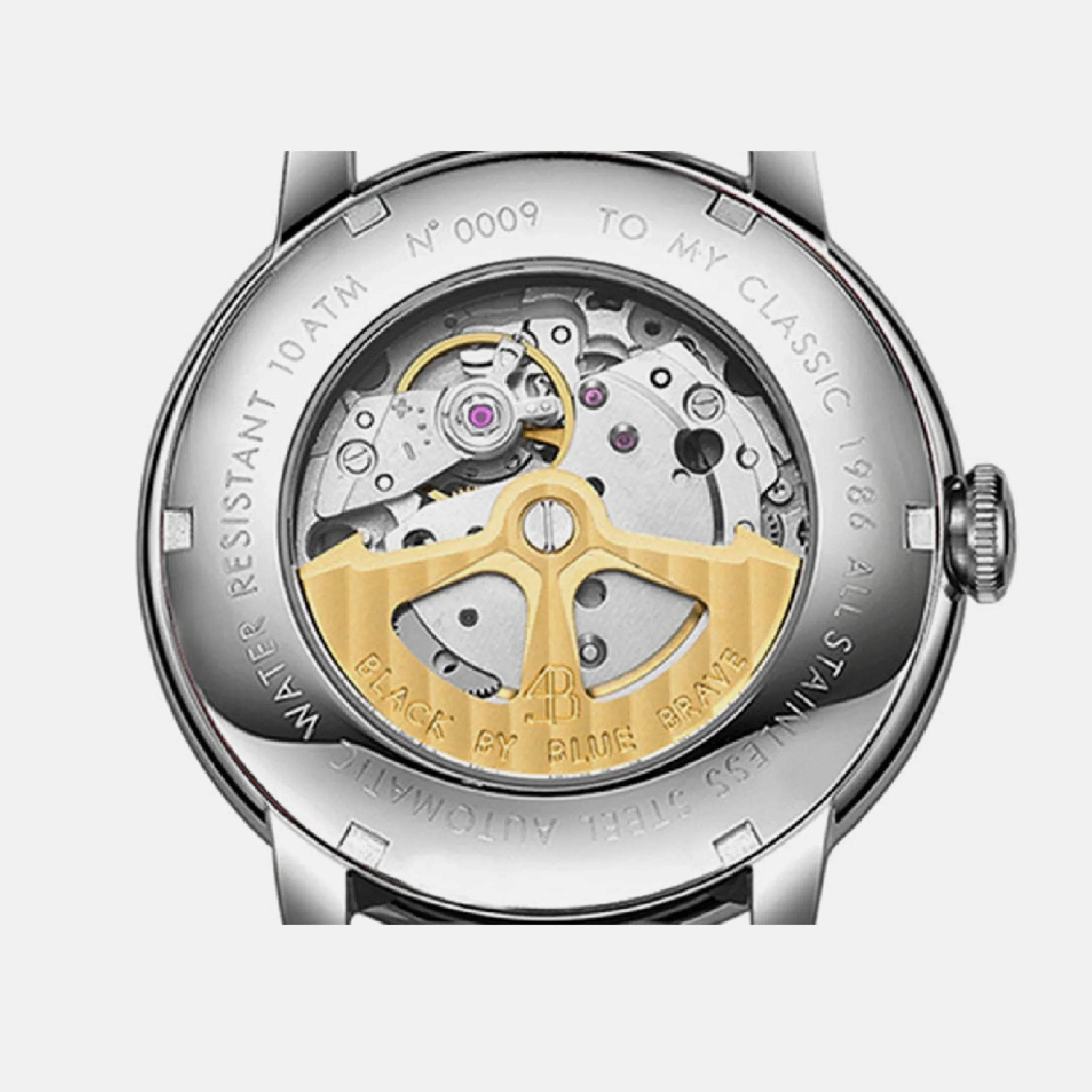 BLACK BY BLUE BRAVE | Classic 1986 Arabic Watch SS - 40mm - Image 4