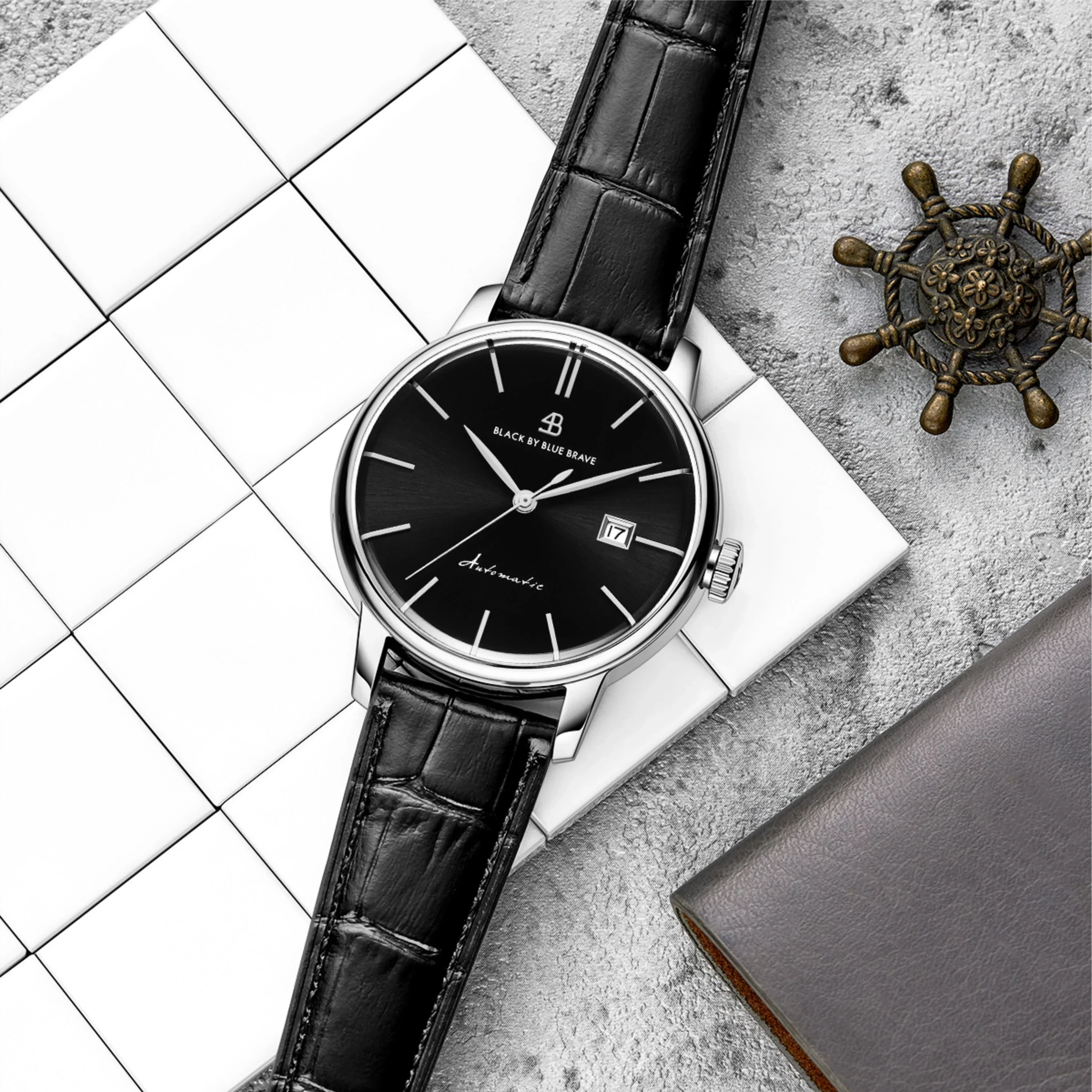 BLACK BY BLUE BRAVE | Classic 1986 Automatic Watch - 40mm - Image 13