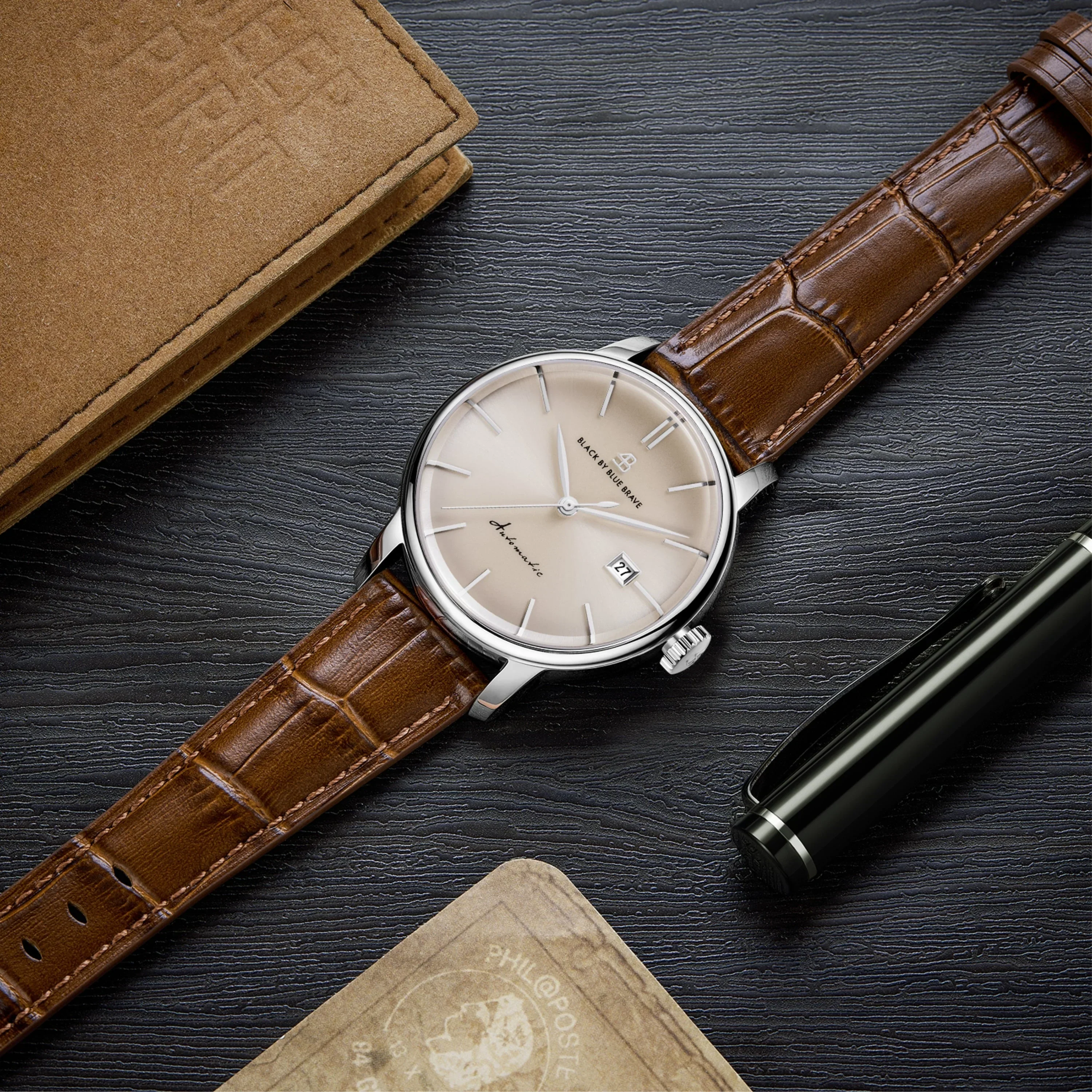 BLACK BY BLUE BRAVE | Classic 1986 Automatic Watch - 40mm - Image 4