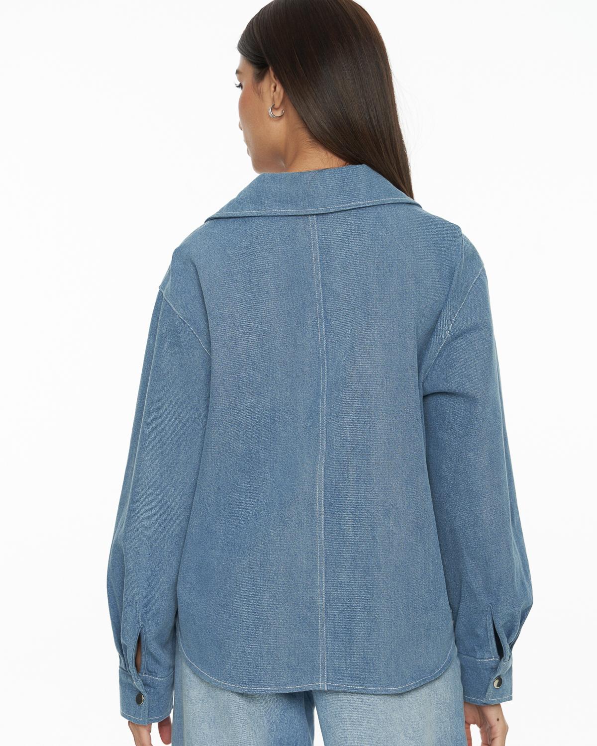 DRESSINGPAULA | Denim Pullover Shirt - Image 3
