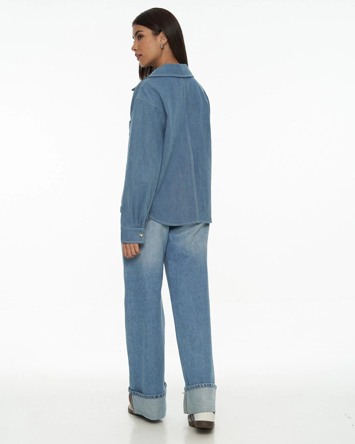 DRESSINGPAULA | Denim Pullover Shirt - Image 4