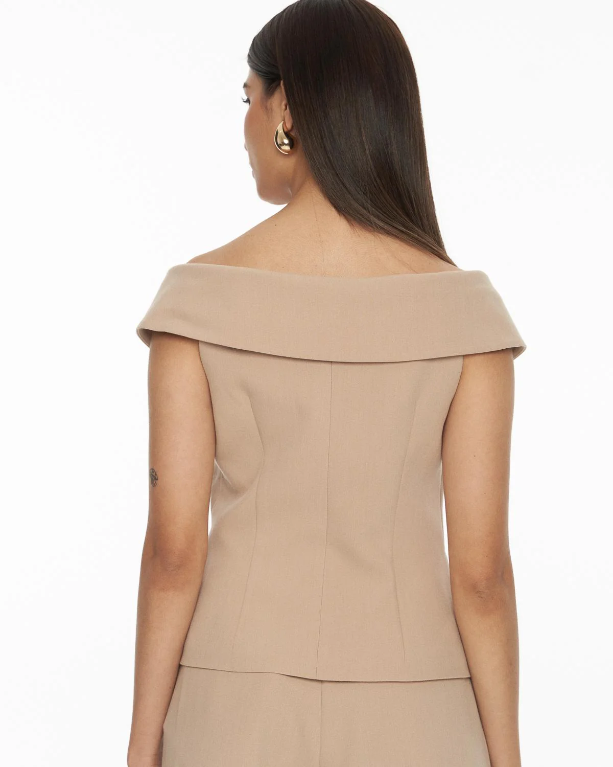 DRESSINGPAULA | Off Shoulder Suit Top - Image 3