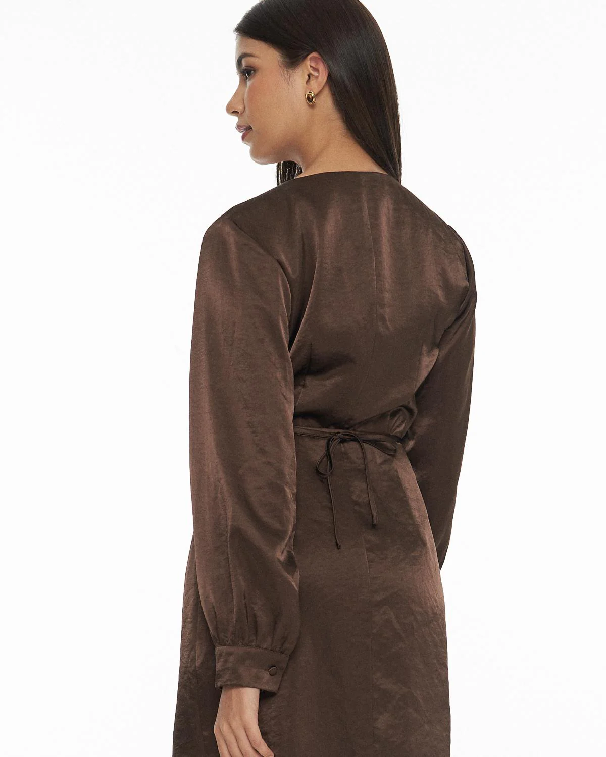 DRESSINGPAULA | Satin Wrap Dress - Image 4