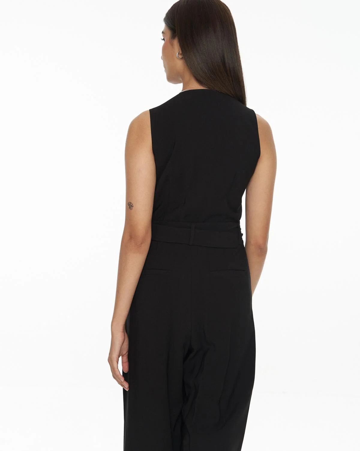 DRESSINGPAULA | V-Neck Belted Jumpsuit - Image 4