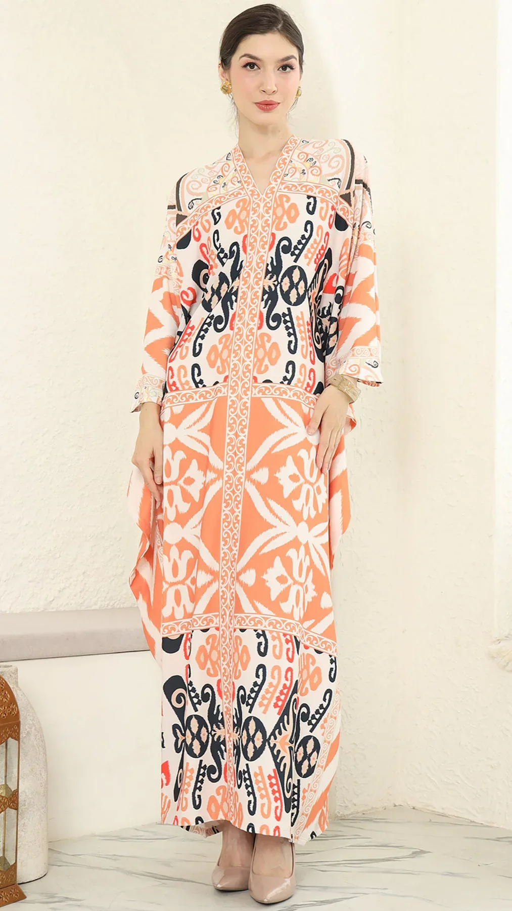 KANZI COLLECTION | Ikat Long Kaftan - Image 4