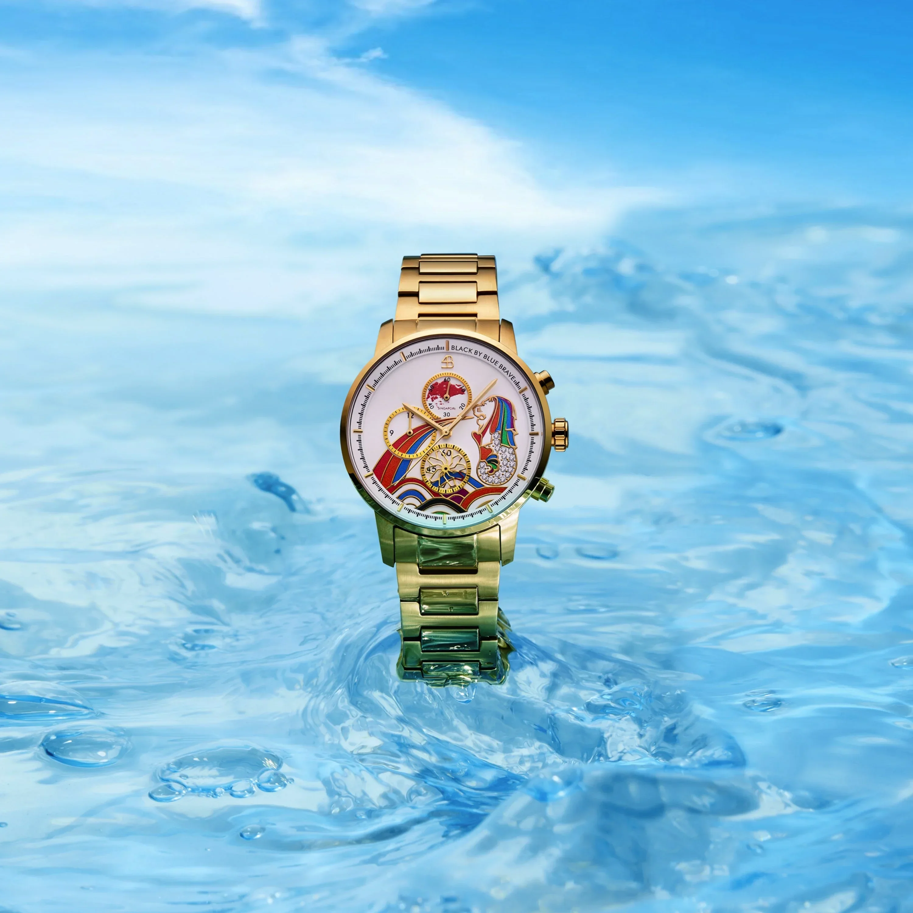 BLACK BY BLUE BRAVE | Merlion Watch - 40mm - Image 12
