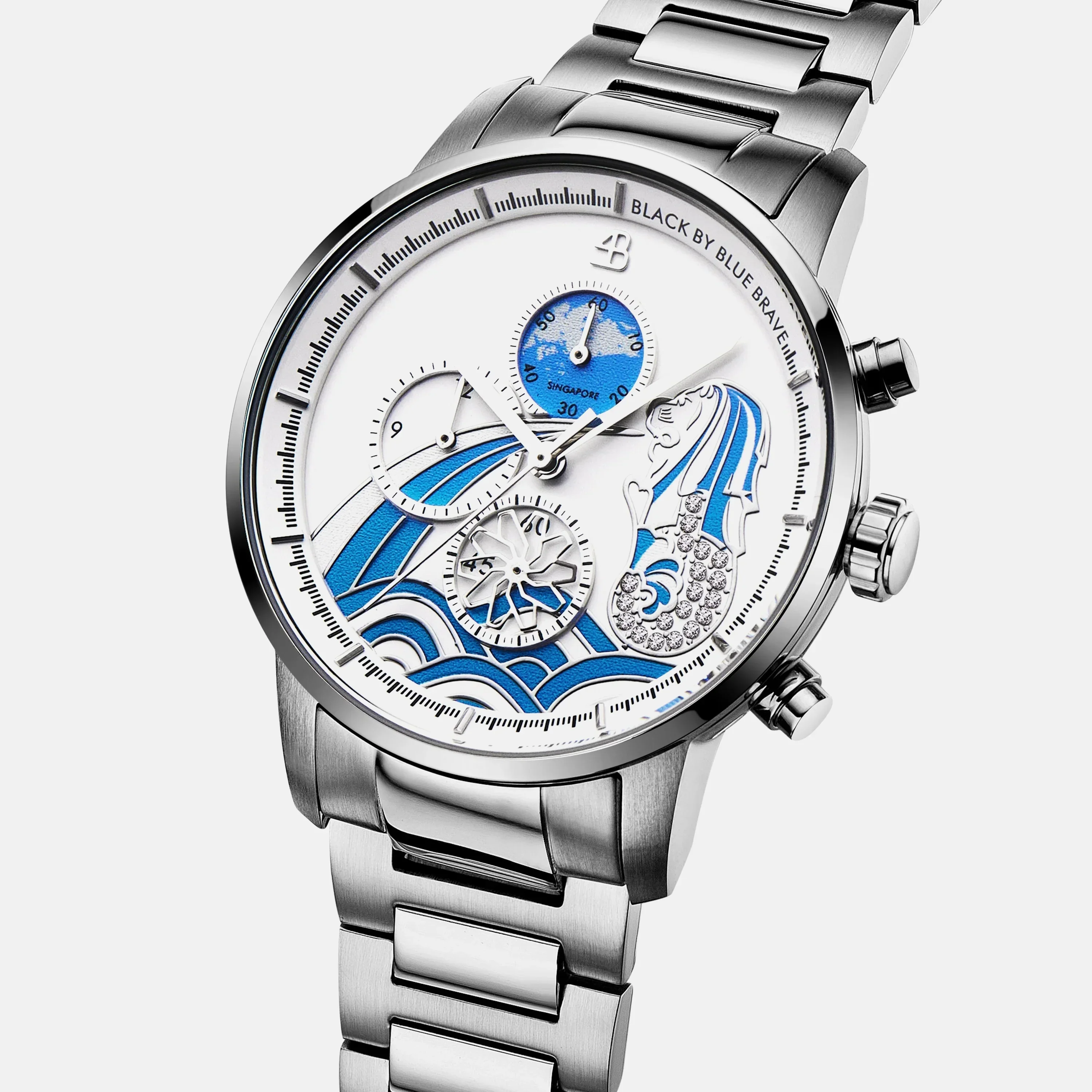 BLACK BY BLUE BRAVE | Merlion Watch - 40mm - Image 6