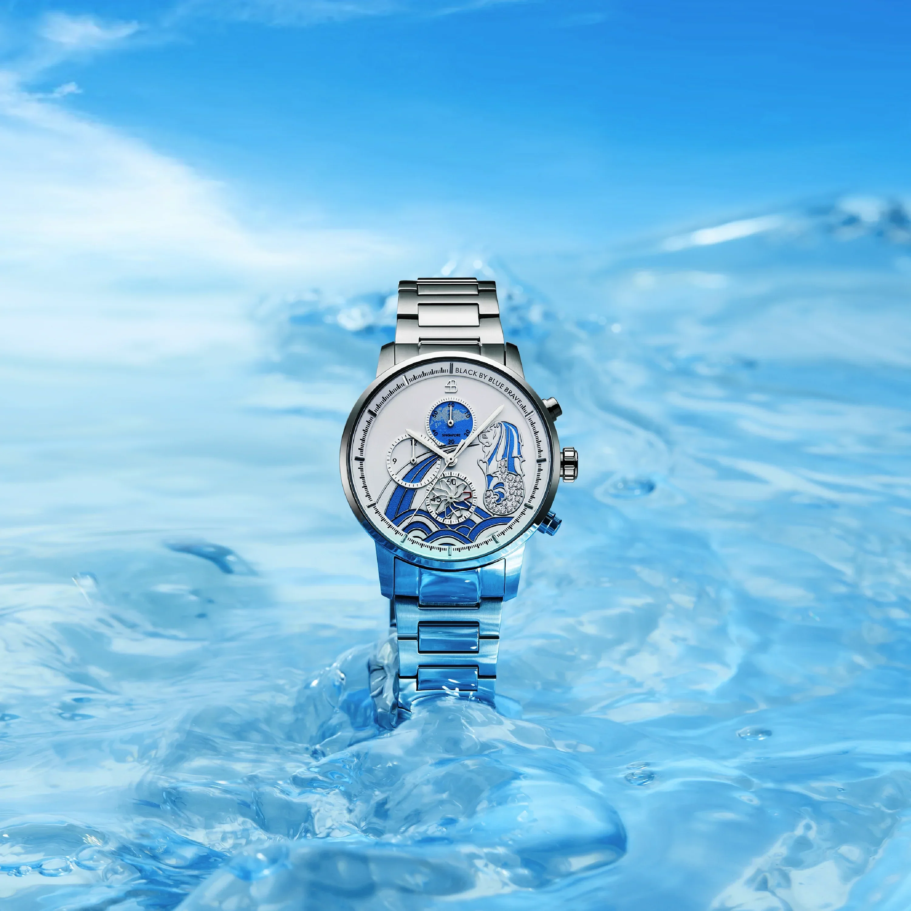 BLACK BY BLUE BRAVE | Merlion Watch - 40mm - Image 8