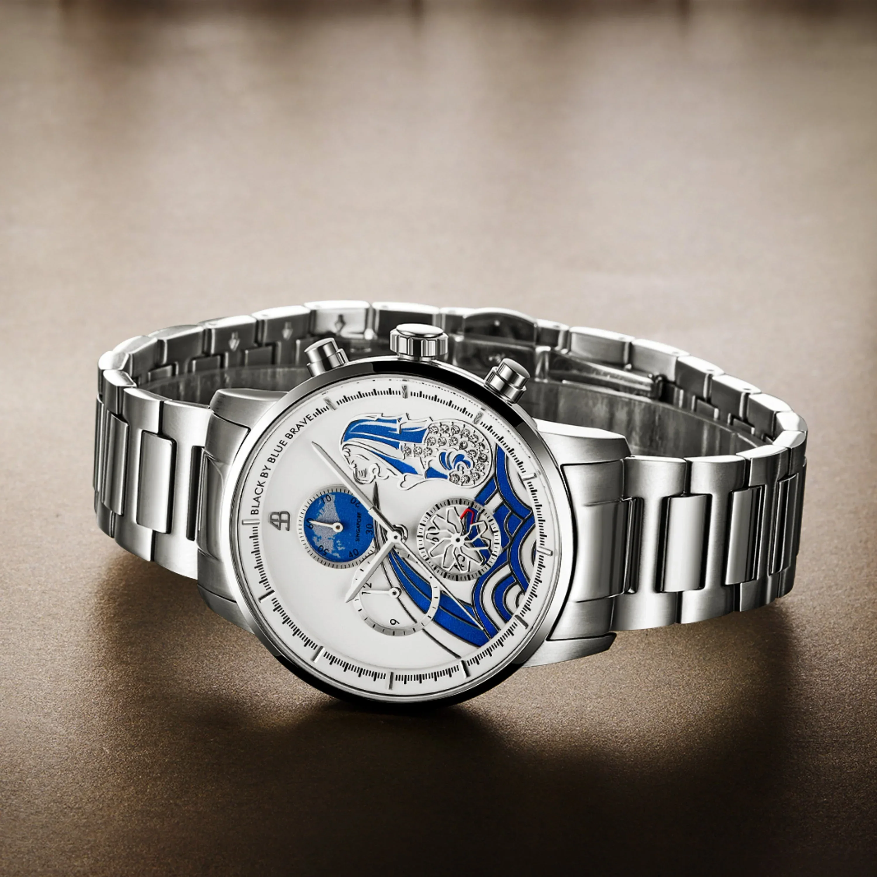 BLACK BY BLUE BRAVE | Merlion Watch - 40mm - Image 9