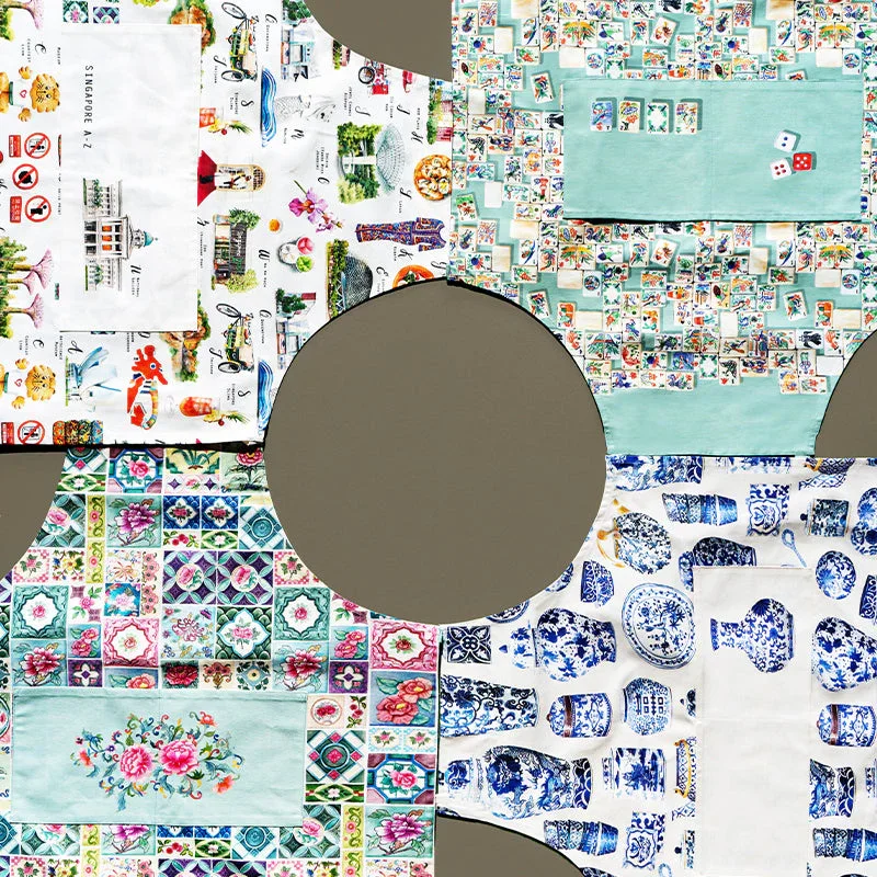 SINGLAPA | Peranakan Tiles Apron - Image 3