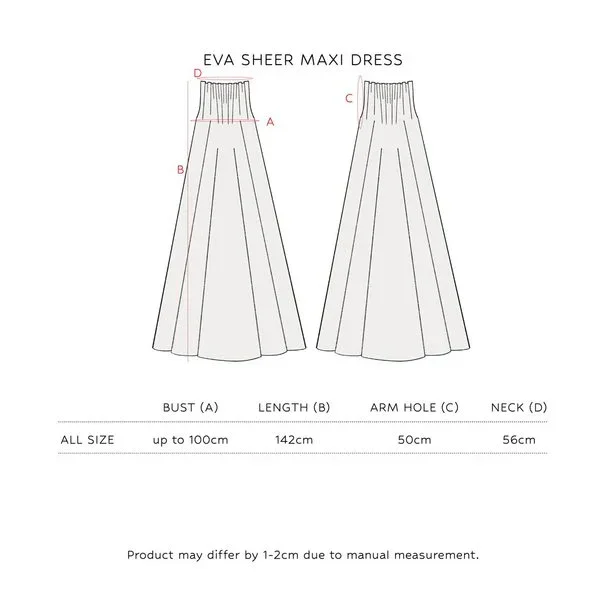 SAYA | Eva - Sheer Maxi Dress - Image 6
