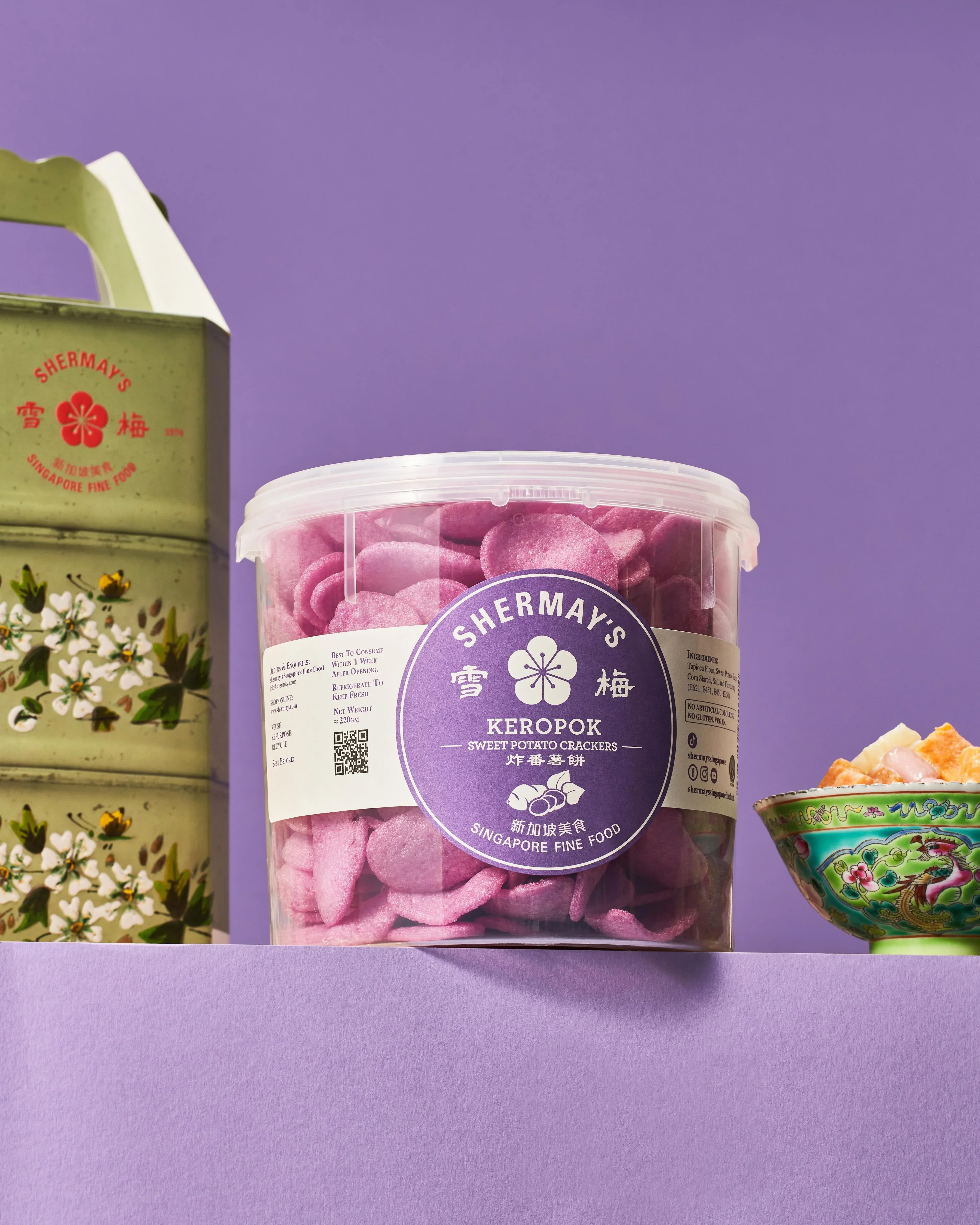 SHERMAY'S SINGAPORE FINE FOOD | Sweet Potato Cracker Bucket - Image 3