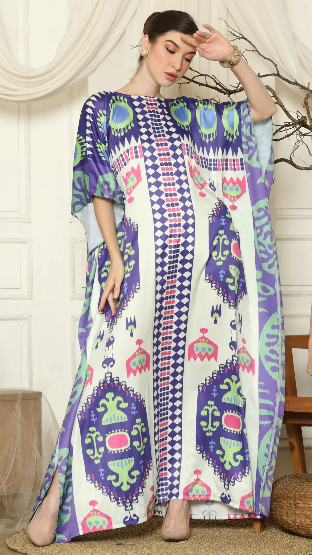 KANZI COLLECTION | Short Sleeve Kaftan - Image 3