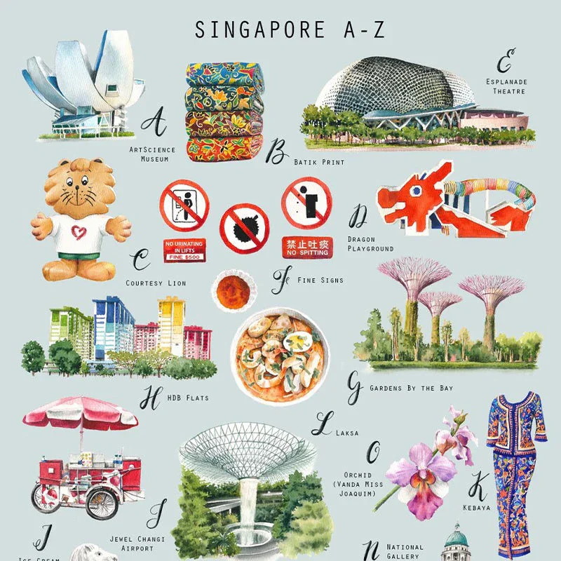 SINGLAPA | Singapore A-Z Pouch - Image 3